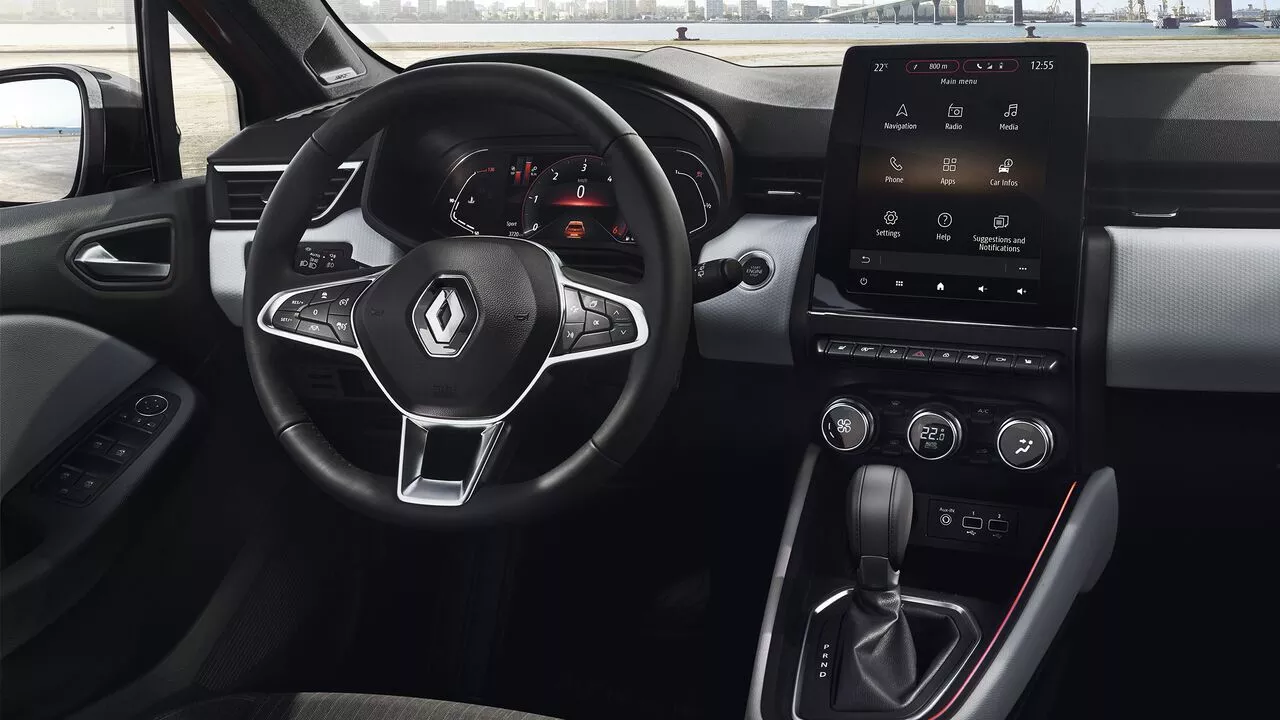 Renault Clio cu interior high tech, ecran multimedia de 9inch cu navigatie