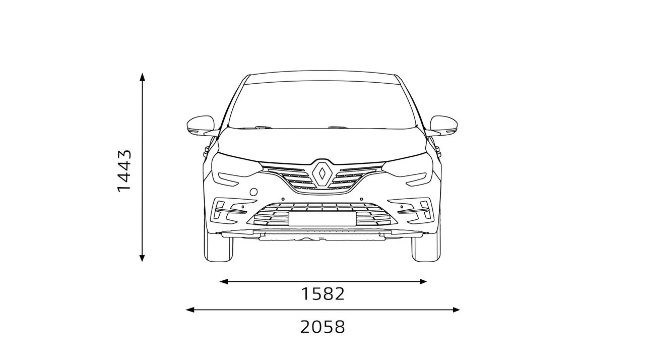 Renault Megane Sedan dimensiuni fata